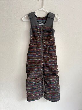 Boulder Gear Kids' Striped Snow Bib Overalls in Multicolor size 5